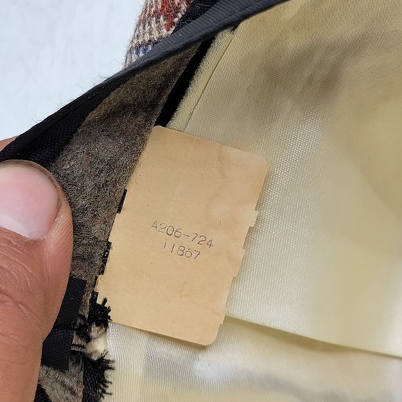 Pendleton 100% Wool Fedora Hat 7 1/8 Plaid Tan Formal Casual Party Travel - Picture 10 of 10